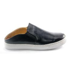Imagem de Tênis Mule Slip-On Unisex Couro Casual Masculino Feminino - Chacal, Pr