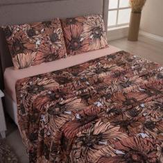 Imagem de Jogo Cama Lençol Sonnet Queen Malha Estampada 100% Algodão 4 Peças - F