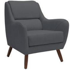 Imagem de Poltrona Decorativa Para Sala de Estar e Recepção Gooby D02 Veludo  B-317 - Lyam Decor