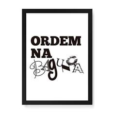 Imagem de Arte Maníacos Quadro Decorativo Ordem na Bagunça - 23x16,25cm (Moldura caixa em laca )