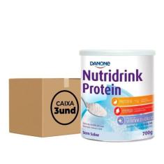 Imagem de Nutridrink Protein Sem Sabor 700G (Kit C/03) - Danone
