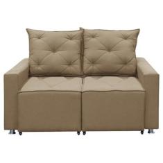 Imagem de Sofá Retrátil e Reclinável 2 lugares Bariloche 1.80cm C/Molas - Linho