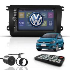 Imagem de Kit Central Multimídia Mp5 2 Din Bt Espelhamento Dvd Câmera de Ré Fox 