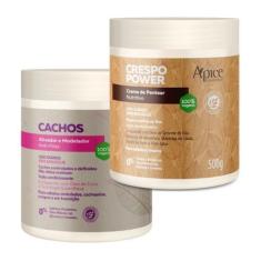 Imagem de Kit Apse Crespo Power Ativador De Cachos + Creme De Pentear Uso Diário