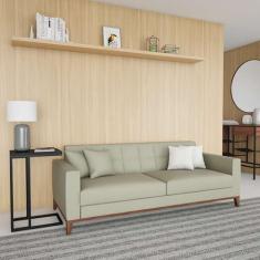 Imagem de Sofá 3 Lugares Sandnes Capitonê Bege - Mobly