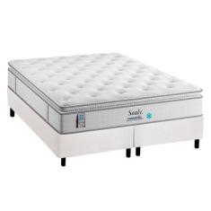 Imagem de Cama Box King: Colchão Molas Ensacadas Plumatex Masterpocket  Confortg