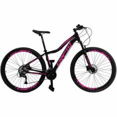 Imagem de Bicicleta Aro 29 Cripto 24 Marchas Freio Disco e Suspensão, 15", Preto
