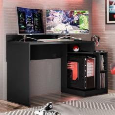 Imagem de Mesa para Computador / Gamer Play Preto Fosco