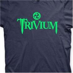 Imagem de Camiseta Trivium Marinho e Verde em Silk 100% Algodão