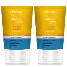Imagem de Dermage Photoage Water Kit com 2 Unidades – Protetor Solar Facial FPS50 – 40g Kit-Unissex