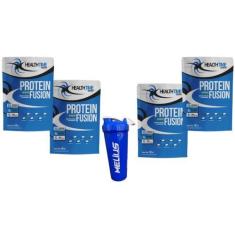 Imagem de Kit Whey Protein Fusion 3W - 4X1,8Kg (7.2Kg) + Coqueteleira 700 Ml - H