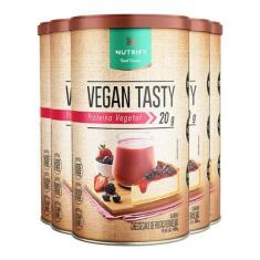 Imagem de Kit 5 Vegan Tasty Proteína Vegetal Frutas Vermelhas Nutrify 420G