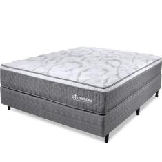 Imagem de Cama Box Viuva Colchão Smart Spring Mola Ensacada e Pillow Top de Espuma Viscoelástico 128x188x61cm - bf Colchões