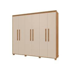Imagem de Guarda Roupa Casal  Viena 100% MDF Pés Madeira Camas Fênix