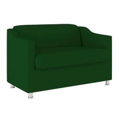 Imagem de Namoradeira Elegante Sala, Quarto Suede Balaqui Decor verde