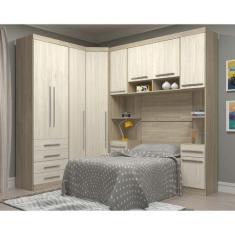 Imagem de Guarda Roupa Modulado De Canto Solteiro 10 Portas 6 Gavetas Armario Po