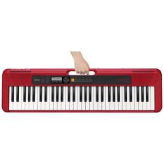 Imagem de Teclado musical casiotone basico digital vermelho CT-S200RDC2-BR