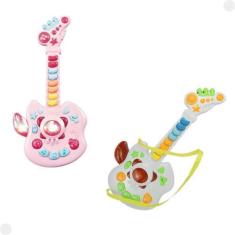 Imagem de Guitarra Infantil Angel Musical Com Luzes - Dm Toys