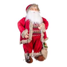 Imagem de Boneco Papai Noel Luxo 80cm Enfeite De Natal - Global