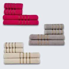 Imagem de Jogo De Toalhas 12 Pe?as Cole??o Montreal 100% Algod?o Rs+cz+bg