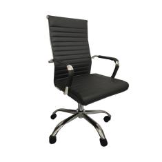 Imagem de Cadeira Office com Rodízio e Encosto Esteirinha Confort Preto