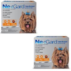 Imagem de Antipulgas e Carrapatos Cães Nexgard P - 2 a 4Kg - 1 Tablete Mastigável - Combo com 2 unidades