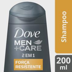 Imagem de Shampoo 2 em 1 Dove Men Care Força Resistente 200ml