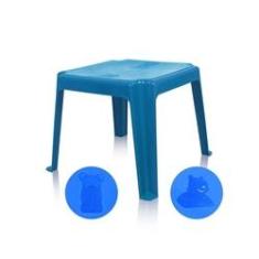 Imagem de Mesa Decorada Teddy Infantil 45x45cm Azul