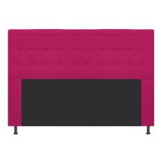 Imagem de Cabeceira Estofada Dama 195 Cm King Size Com Botonê Suede Pink - Adj Decor