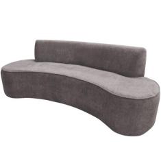 Imagem de Sofá 03 Lugares 180cm Mônaco Poliéster Cinza Claro - Nexta Casa