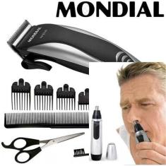 Imagem de Kit Cortar Cabelo + Aparador De Pelos Nariz E Orelha  110W - Mondial