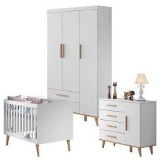 Imagem de Quarto de Bebê Ludmila Branco Bétula  Carolina - Carolina Baby