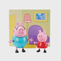 Imagem de Conjunto Mini Figuras Com Acessórios Peppa Pig e Papai Pig Sunny