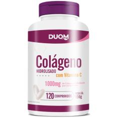 Imagem de Colágeno Hidrolisado Com Vitamina C 1000Mg 120 Cpr - Duom