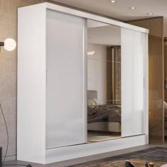 Imagem de Guarda Roupa Casal 3 Portas 4 Gavetas Plata - Demóbile