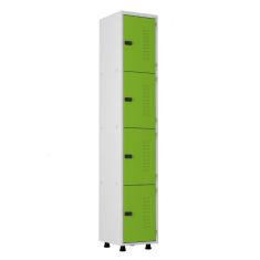 Imagem de Armário Roupeiro Aço 4 Portas Academia Guarda Volume Verde
