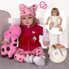 Imagem de Boneca Baby Reborn Luxo Realista Membros em Silicone Grande