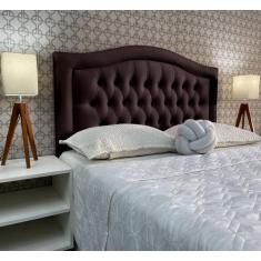 Imagem de Cabeceira King 195 Cama Box Sophia Provençal Marrom Corano Painel Pare