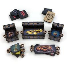 Imagem de C4Labs Dungeon Chest Set | Interchangeable Contents | DND Battle Map Terrain | D&D Mat Terrain, RPG | 25mm