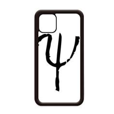 Imagem de Capa com silhueta preta Psi do alfabeto grego para iPhone 11 Pro Max para Apple Mobile Case Shell