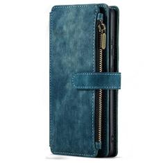 Imagem de Carteira de couro para Samsung Galaxy A53 A51 A33 A52 A72 A32 A22 A12 A30S S20 S21 S22 ultra S10 Plus note 20 Capa de telefone, azul, para S22 Ultra