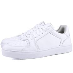 Imagem de Tênis Casual em Couro Masculino Mr. Gutt Branco, Branco, Homem, 44