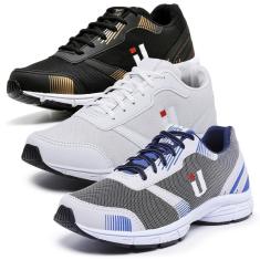 Imagem de Kit 3 Pares Tênis Ousy Esportivo Masculino-Masculino