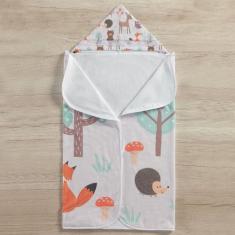 Imagem de Toalha De Banho Tematica Para Bebe Com Capuz - Miguel Baby, Animais