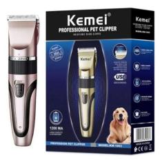 Imagem de Maquina Tosa Higiênica Sem Fio Km-1053 Para Cães E Gatos - Kemei