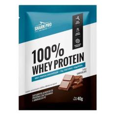 Imagem de 100% Whey Protein - 1 Sachê 40g Chocolate - Shark Pro