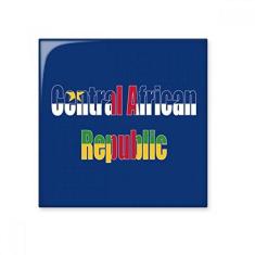 Imagem de Decalque brilhante de ejo de cerâmica com nome da bandeira da África Central