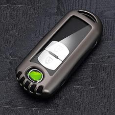 Imagem de TPHJRM Porta-chaves do carro Capa Smart Zinc Alloy, apto para mazda 2 3 5 6 gh gj cx3 cx5 cx9 cx-5 cx 2020, Porta-chaves do carro ABS Smart Car Key Fob