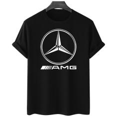 Imagem de Camiseta feminina algodao Logo Mercedes Amg Marca de Carro