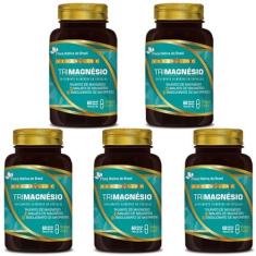 Imagem de 5x Vegan Trimagnésio (Taurato, Malato e bisglicinato) 60 CAPS FLORA NATIVA
